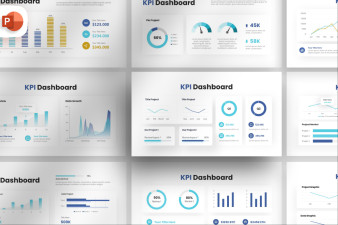 KPI Dashboard Chart - PowerPoint Template